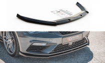 Maxton Design Spoiler předního nárazníku Seat Leon (5F) Cupra Facelift V.6 - černý lesklý lak