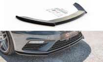 Maxton Design Spoiler předního nárazníku Seat Leon (5F) Cupra Facelift V.4 - černý lesklý lak