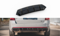 Maxton Design Spoiler zadního nárazníku Škoda Octavia III RS Liftback/Combi V.1 - černý lesklý lak