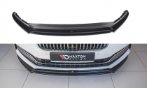 Maxton Design Spoiler předního nárazníku Škoda Superb III Facelift V.3 - černý lesklý lak