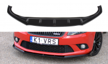Maxton Design Spoiler předního nárazníku Škoda Fabia II RS - černý lesklý lak