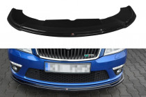 Maxton Design Spoiler předního nárazníku Škoda Octavia II RS Facelift V.2 - karbon