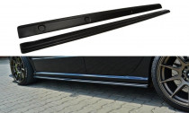 Maxton Design Prahové lišty Škoda Fabia I RS - černý lesklý lak