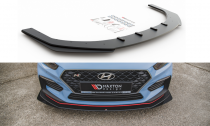 Maxton Design Zesílený spoiler předního nárazníku Racing s křidélky Hyundai I30N - matná černá