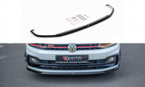 Maxton Design Spoiler předního nárazníku VW Polo Mk6 GTI V.3 - černý lesklý lak