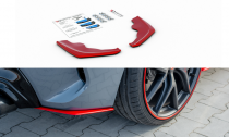 Maxton Design Boční lišty zadního nárazníku BMW řada 1 F40 + M-Paket / M135i V.2 - červený lak