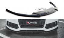 Maxton Design Spoiler předního nárazníku Audi RS6 C7 V.4 - černý lesklý lak