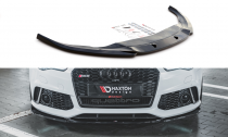 Maxton Design Spoiler předního nárazníku Audi RS6 C7 V.3 - černý lesklý lak