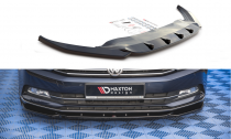 Maxton Design Spoiler předního nárazníku VW Passat B8 V.1 - černý lesklý lak
