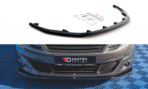 Maxton Design Spoiler předního nárazníku Peugeot 308 Mk2 Facelift V.1 - černý lesklý lak