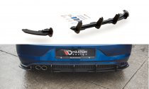 Maxton Design Zesílený spoiler zadního nárazníku Racing VW Polo Mk6 GTI - červeno-černý