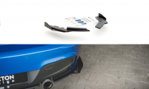 Maxton Design Zesílené boční lišty zadního nárazníku s křídélky Racing BMW M135i F20 - černá