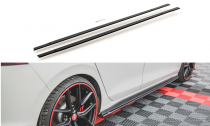 Maxton Design Zesílené prahové lišty Racing VW Golf VIII GTI - černá