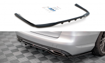 Maxton Design Spoiler zadního nárazníku s žebrováním Mercedes C W205 - texturovaný plast