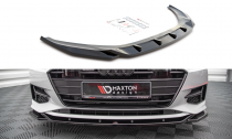 Maxton Design Spoiler předního nárazníku Audi A7 C8 V.1 - texturovaný plast