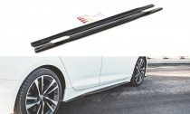 Maxton Design Spoiler předního nárazníku Audi S5/A5 S-Line B8 Coupe/Sportback Facelift V.1 - texturovaný plast