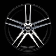 Fondmetal STC-5 20x8.5" ET30 5x120 Alu kola - Stříbrné s černým 