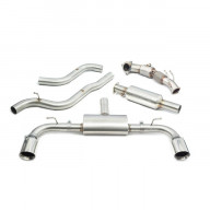 Cobra Sport Turboback exhaust with sports catalyst Ford Focus Mk4 ST - resonated / TP77 tips