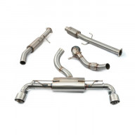 Cobra Sport Turboback decat exhaust Toyota GR Yaris - twin-resonated / TP19 tips