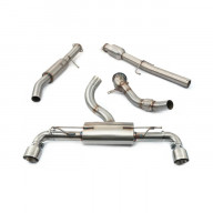 Cobra Sport Turboback exhaust with sports catalyst Toyota GR Yaris - resonated / TP19 tips