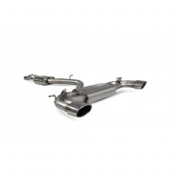 Valved Cat-back exhaust Audi TT RS (8S) 2.5 TFSI Scorpion Exhaust - resonated / polished trims