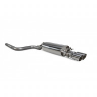 Valved GPF-back exhaust Ford Fiesta ST (Mk8) Scorpion Exhaust - polished trims