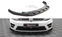 Maxton Design Spoiler předního nárazníku VW Golf Mk7 R V.4 - texturovaný plast