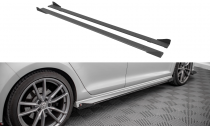 Maxton Design Prahové lišty s křidélky Street Pro VW Golf Mk7 R - černé