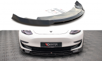 Maxton Design Spoiler předního nárazníku Tesla Model 3 V.3 - texturovaný plast