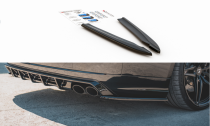 Maxton Design Boční lišty zadního nárazníku AUDI S8 D4 Facelift V.2 - texturovaný plast