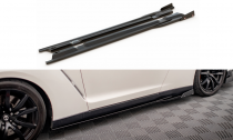 Maxton Design Prahové lišty s křidélky Nissan GT-R Facelift - texturovaný plast