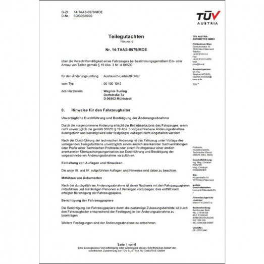 Competition paket EVO1 BMW řady 1/2/3/4 F20/F30 do r.v. 06/2013 Intercooler & Downpipe - Wagner Tuning