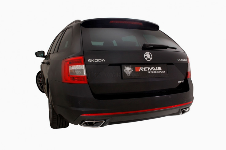 Klapkový catback výfuk s homologací Škoda Octavia 3 RS 5E 2,0 TSI Remus