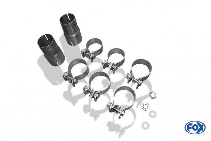Zadní koncové tlumiče výfuku kulatými 100mm koncovkami AUDI A6 4G 3,0 TFSI Fox Exhaust