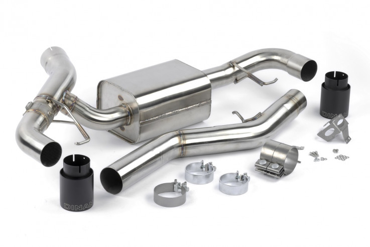 DINAN Sportovní výfuk Axle back BMW 330i 430i G20 G22 B48 2,0T Černé koncovky