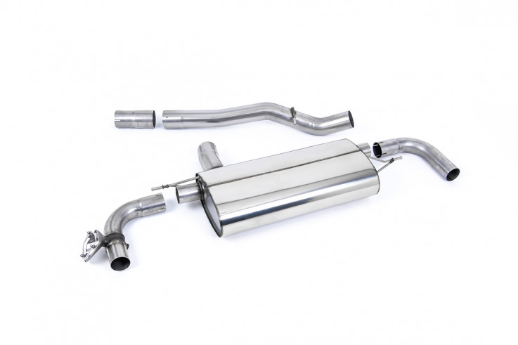 OPF-back výfuk BMW 1 M135i xDrive (F40 5ti-dvéř) Milltek Sport - titanové opálené koncovky