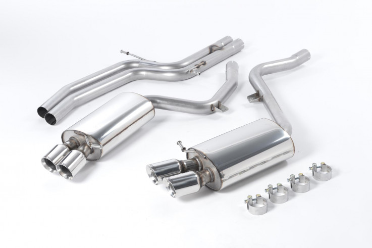 Milltek Sport Catback exhaust AUDI S5 B8 4.2 FSI V8 - Non-Resonated