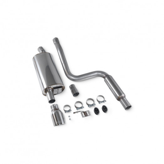 Catback výfuk Ford Fiesta Mk6 ST 150 Scorpion Exhaust - S rezonátorem / leštěná Daytona koncovka