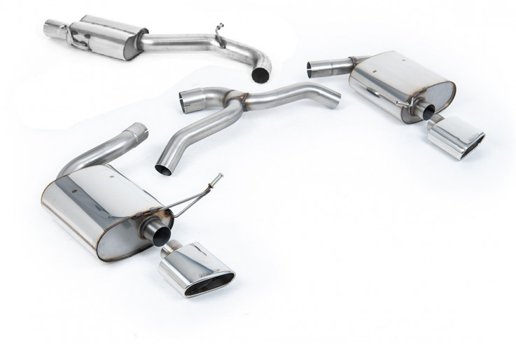 Catback výfuk Cupra Leon ST 4x4 KL1 2,0 TSI 228kW / 310hp Milltek Sport - S rezonátorem / Leštěné oválné