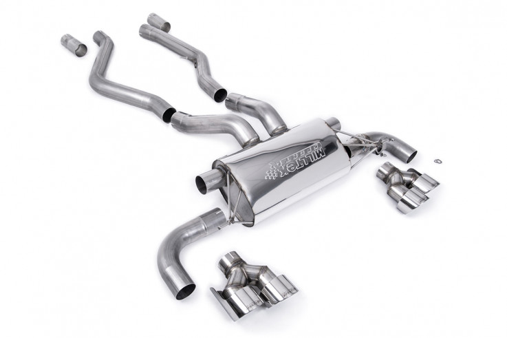 GPF-back exhaust BMW M440i G22 B58 Milltek Sport - Polished tips