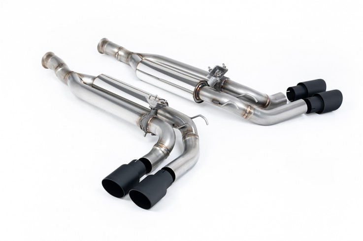 Klapkový catback výfuk Mercedes G63 AMG W465 4.0 V8 OPF/GPF Milltek Sport - Černé koncovky