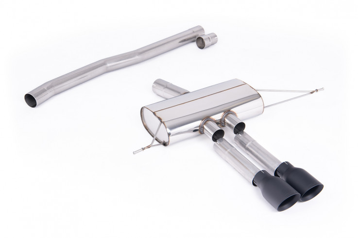 Sportovní výfuk GPF-Back Mini Cooper S F66 2.0T B48 Milltek Sport - Bez rezonátoru / Černé koncovky