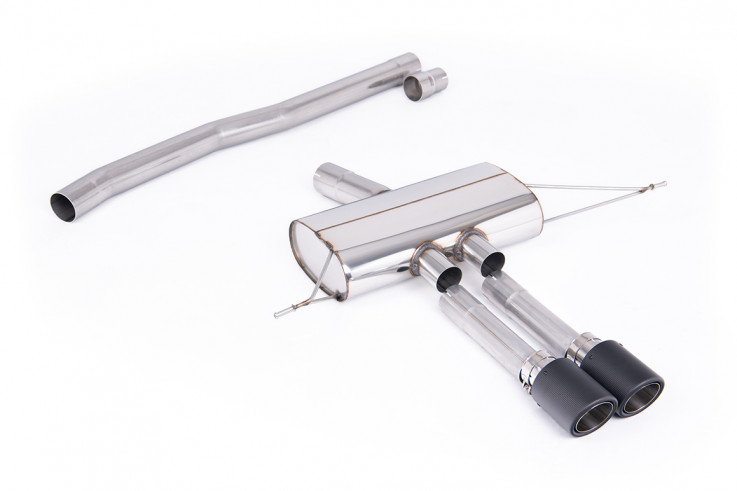 Sportovní výfuk GPF-Back Mini Cooper S F66 2.0T B48 Milltek Sport - Bez rezonátoru / Karbonové koncovky