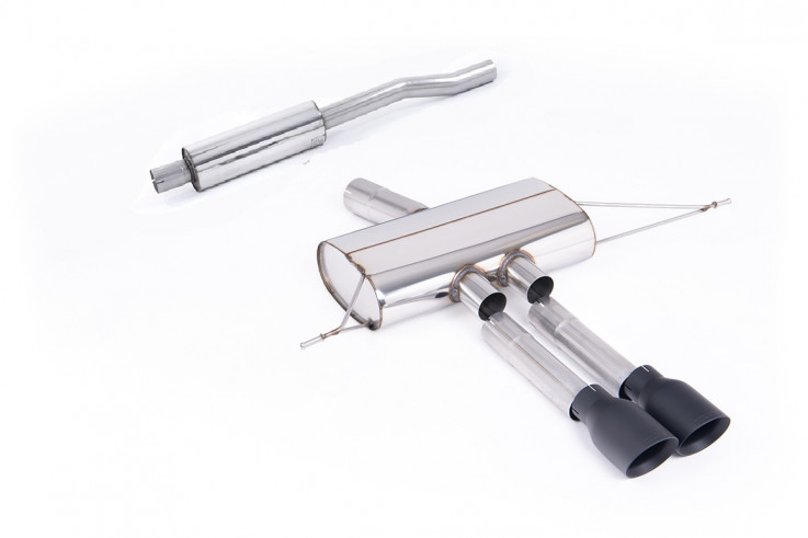 Sportovní výfuk GPF-Back Mini Cooper S F66 2.0T B48 Milltek Sport - S rezonátorem / Černé koncovky