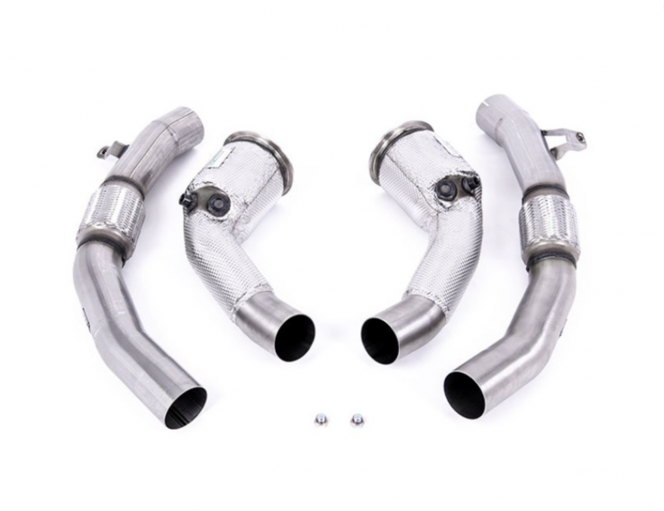 1. díl výfuku Milltek Sport pro AUDI RS6/RS7 C8 4.0 TFSI V8 - bez katalyzátoru - Určeno pro výfukový systém Milltek Sport Cat-Back