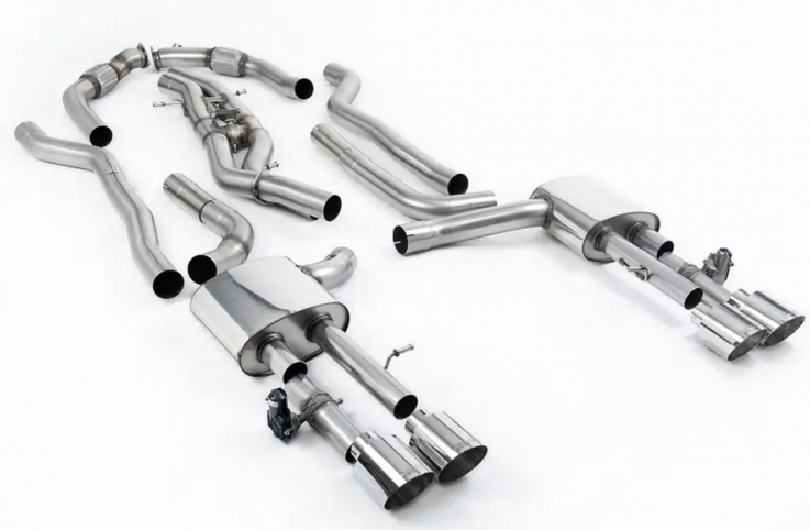 Catback (non-OPF/GPF) Audi S8 AUDI S8 D5 Long 4.0 TFSI V8 Milltek Sport - Louder / Polished Trims