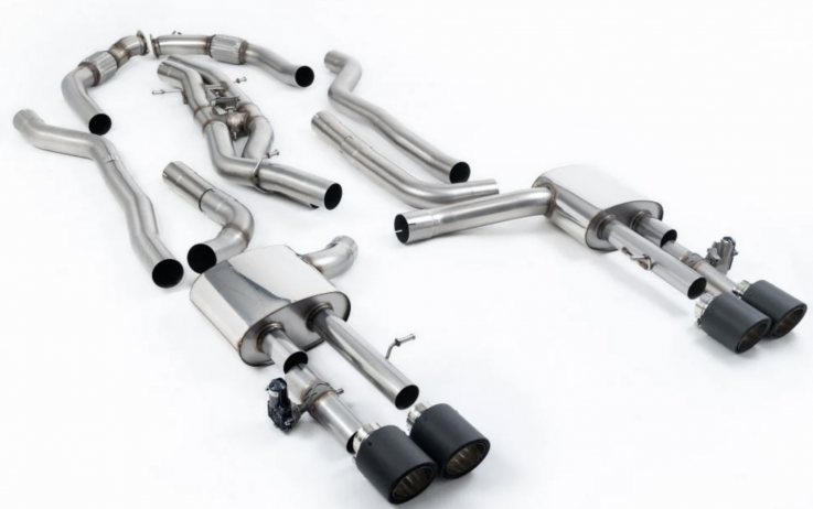 Catback (non-OPF/GPF) Audi S8 AUDI S8 D5 Long 4.0 TFSI V8 Milltek Sport - Louder / Carbon Trims