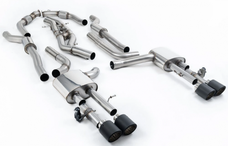 Catback (non-OPF/GPF) Audi S8 AUDI S8 D5 Long 4.0 TFSI V8 Milltek Sport - Resonated / Carbon Trims