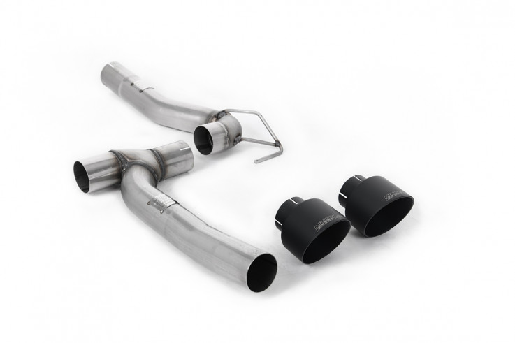 Koncovky výfuku Ford Fiesta mk8 1.0T EcoBoost 100hp / 125hp / 140hp Milltek Sport - Černé