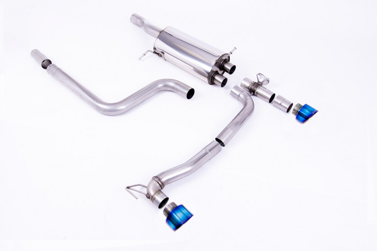 GPF-back výfuk dual Ford Fiesta ST 1.5 EcoBoost 200hp 2018-2020/8 Milltek Sport - Opálené titanové koncovky